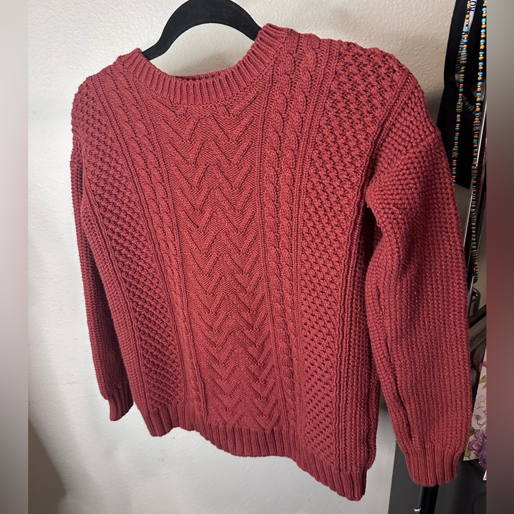 Cozy cable knit sweater